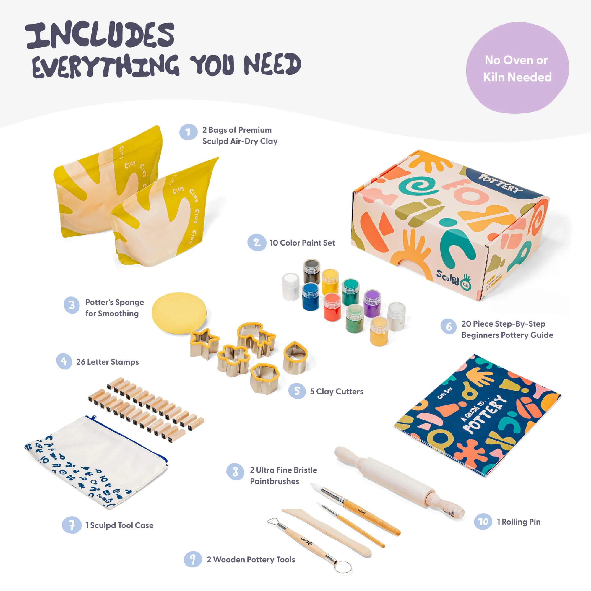 Sculpd Kids Pottery Kit - Image 4
